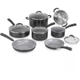 ® Ceramica XT Non-Stick Cookware Set | 11-piece: Saucepans by Cuisinart – 1.4L, 2.4L, 2.8L, 5.7L, 20cm, 25cm, 18cm, Ceramic, Black Ceramic, Model 54C11BKEU
