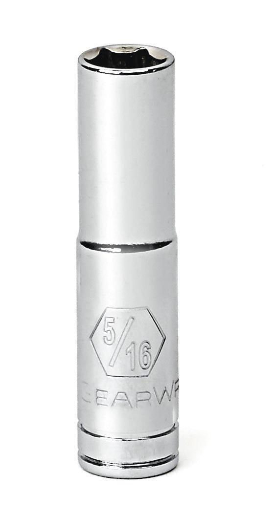 1/4" Drive Deep SAE Socket 5/16" by GEARWRENCH – 5/16 in, Alloy Steel, Model 80119