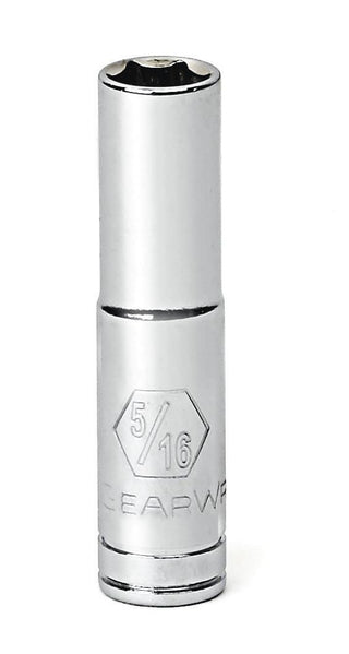 1/4" Drive Deep SAE Socket 5/16" by GEARWRENCH – 5/16 in, Alloy Steel, Model 80119