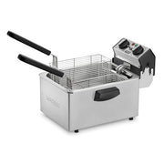 Waring Silver / 8.5 Pound Capacity - 120V / 8.5 Pound Deep Fryer 120V Commercial Deep Fryers