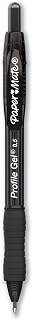Paper Mate Profile Gel Pen, Retractable, Fine 0.5 Mm, Black Ink, Translucent Black Barrel, Dozen