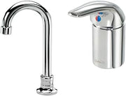 16-330L Krowne Royal Series Faucet, Deck-Mount, Single Hole, Single Lever with Color Coded Index, Remote Valve with 3 1/2" W gooseneck Remote spout, 1.8GPM Aerator