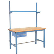 72" W x 36" D Workbench by Global Industrial – 36"L x 72"W x 7"H, Steel, Blue, Model 318986BL