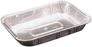 PACTIV 605935 25 oz Oblong Full Curl Aluminum Cake Pan, 8" x 5 3/8" | 500 Pack
