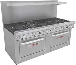 Southbend 4721DD-3GR 72" Ultimate Restaurant Gas Range w/ 6 Standard Burners, 36" Right Griddle & (2) Standard Ovens