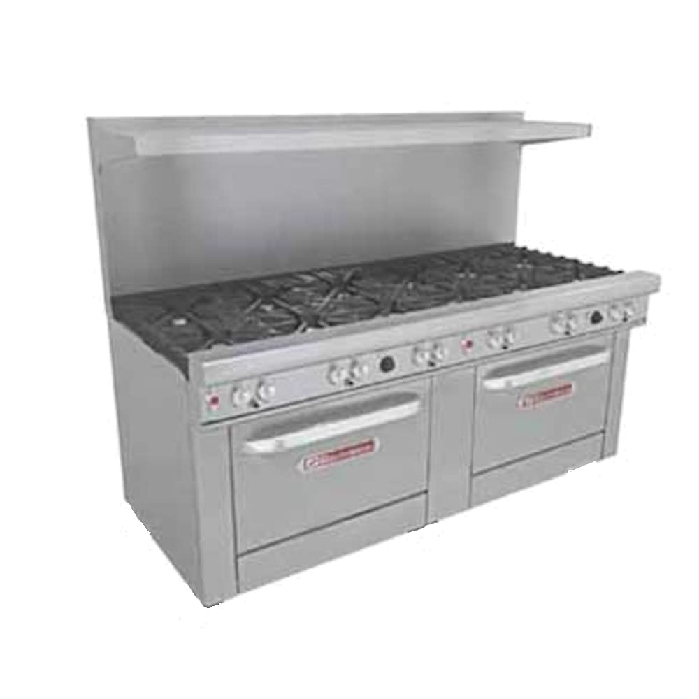 Southbend 72" Ultimate Restaurant Gas Range w/ 6 Standard Burners by SOUTH BEND – 3.9 cubic_feet, Iron, Model 4721DD-3GR