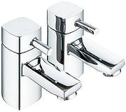 Contemporary Brass Double Handle Centerset Bathroom Sink Taps- Chrome Finish with G1/2 Connection
