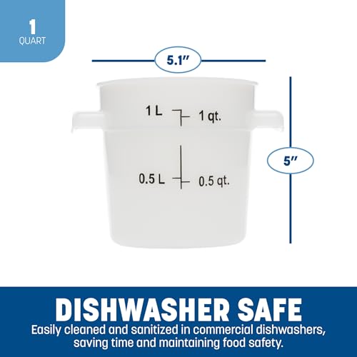 Carlisle FoodService Products 1 Quart / 12 / White Lids