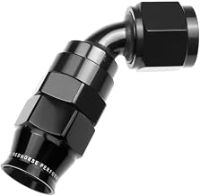 1260-06-2-06 An 60 Degree PTFE Reusable Hose End -Black
