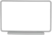 Gloss White Metal Horizontal Sign Frame with Magnetic Base - 11"L x 7"H