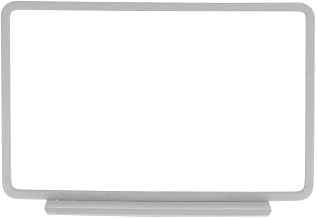 Gloss White Metal Horizontal Sign Frame with Magnetic Base - 11"L x 7"H