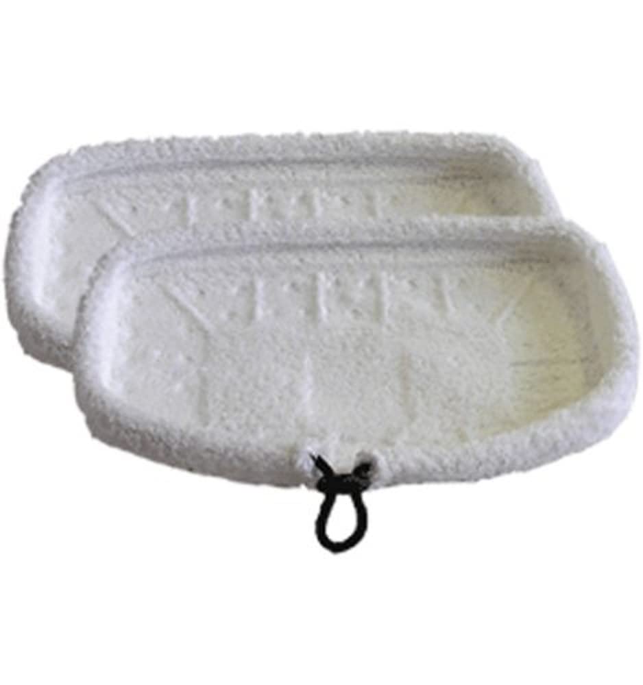 Steam Mop Replacement Mop Pads by Bissell – Fabric, White, Pack of 2, Model 3250