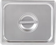 Royal Industries Notched Half-Size Steam Table Pan, 10 3/4" W x 12 3/4" L, Stainless Steel, Commercial Grade - NSF Certified