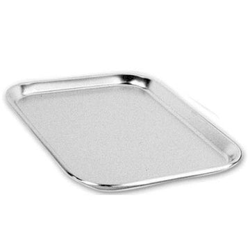 14" x 18" Stainless Steel Serving Tray by Adcraft – 18" x 14" x 0.8", Stainless Steel, Silver, Model SST-1418