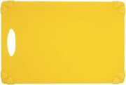 Kratos by Hubert Yellow Cutting Board with Grippers - 12"L x 18"W x 1/2"H