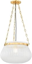 Granby 1 Light Pendant 17 in. Aged Brass