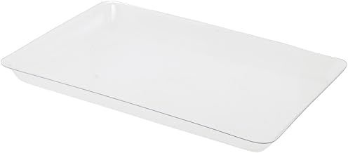 HUBERT Basket Liner Rectangular Clear PETG Plastic- 11 3/4"L x 17"W x 1"H
