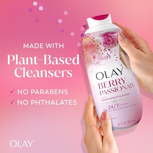 Olay Berry Passionate with Passionfruit & Guava / 22 Fl Oz (Pack of 1) / White Body Washes