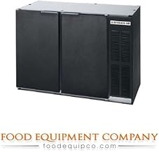 Beverage-Air BB48HC-1-PT-B 48" Pass Thru Back Bar Refrigerator - Black - Solid Door