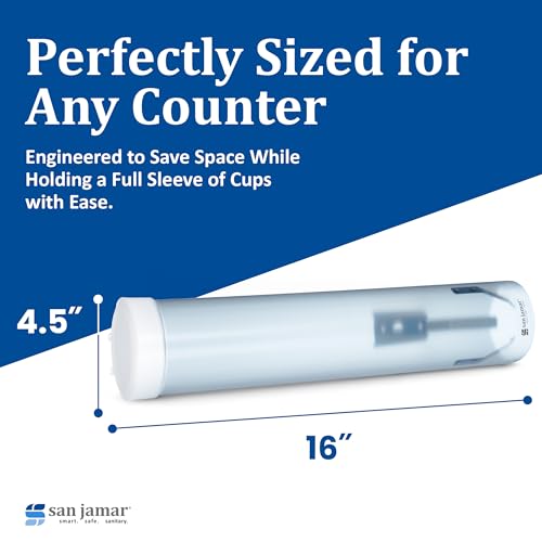 San Jamar Blue / 24 / 4-10 oz Drinking Cup Dispensers