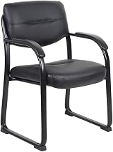 Starlight Canyon Home Vinyl Guest Chair, Reception Seating for Office Visitors, Waiting Room Chair Without Wheels for Lobby or Meeting Room Use