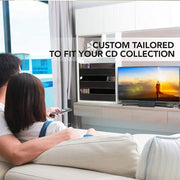 Stock Your Home Gray/Espresso / 1 CD Racks