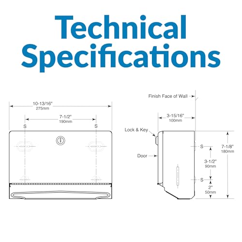 Bobrick 7-1/8" / Satin / Stainless Steel Categories