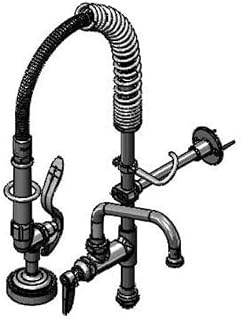 T&S Brass MPZ-KIT-LN06 MPRU Retro Fit Kit with B-0107, ETERNA ADF and 6" Swing Nozzle, Lever Handle