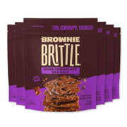 Brownie Brittle Dark Chocolate Sea Salt / 5 Ounce (Pack of 6) / Gift Box Brittle