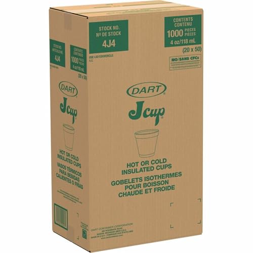 DART White / 4.0 ounces / 1000 Count (Pack of 1) Cups