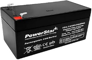 PowerStar Replacement Battery Back-UPS ES 350, 12V 3.3Ah SLA | 2V 3.3Ah SLA battery replacement for APC Back-UPS ES 350, RBC35 & RBC47 with 3-year warranty
