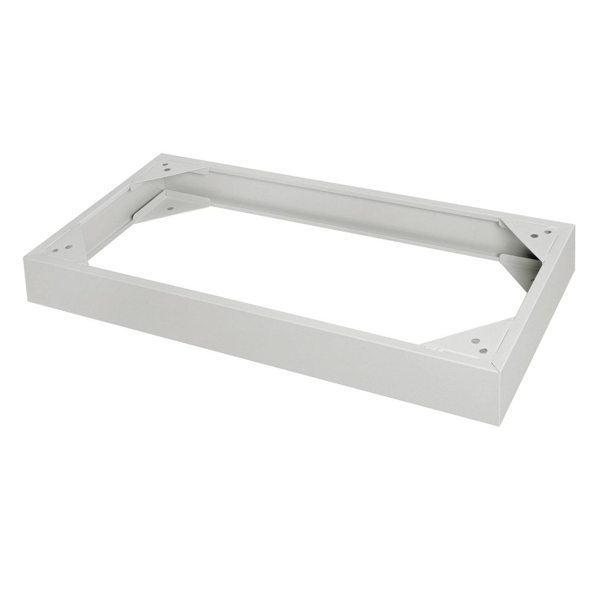 Closed Base for Media Cabinet by Global Industrial – 17.5"L x 37"W x 5"H, Steel, Putty, Model 249044