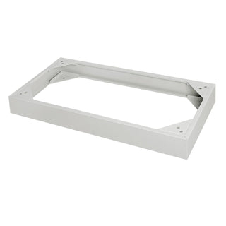 Closed Base for Media Cabinet by Global Industrial – 17.5"L x 37"W x 5"H, Steel, Putty, Model 249044