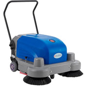 Auto Walk-Behind Sweeper by Global Industrial – Metal/Plastic, Blue/Gray