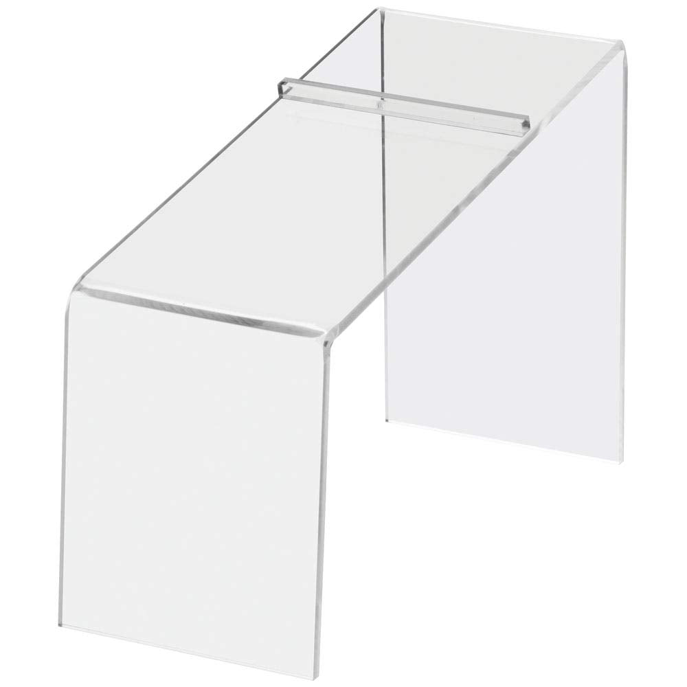 Slanted Acrylic Shoe Display Clear 7" (H) by Retail Resource – 7"H, Clear, Model 1232B