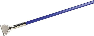 Carlisle 36201300 60"L Flo-Pac Dust Mop Handle w/Connector, Blue Vinyl Over Metal