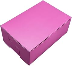 SOUTHERN CHAMPION TRAY SCT 0850 Pink Bakery Box, Cookie Box, Dessert Box, Sturdy and Disposable (Case of 200)