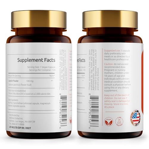 AShwagandha Supplements and Luteolin Supplement for Mental Clarity & Focus Support by Temimar – Commercial Grade