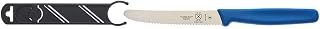 Mercer Culinary M33932BLB Bar Knife, 4-5/16” Wavy Edge, Rounded Tip, Blue