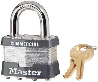 24 Pack Master Lock 1KA-2006 1-3/4" Wide Keyed Alike Commercial Grade Laminated Padlock with 15/16" Shackle Height - Keyed to 2006 Key Code