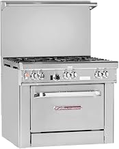 Southbend 4361D-1GL 36" Ultimate Restaurant Gas Range w/ 4 Non Clog Burners, 12" Left Griddle & Standard Oven