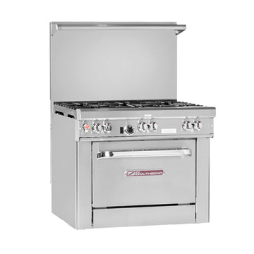 Southbend 36" Ultimate Restaurant Gas Range w/ 2 Non Clog Burners by SOUTH BEND – Iron, Stainless-Steel, Model 4361C-2CR