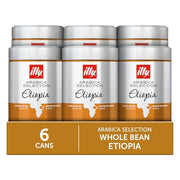 illy Etiopia Single Origin Medium Roast / 8.8 Ounce (Pack of 6) / Silver Roasted Coffee Beans