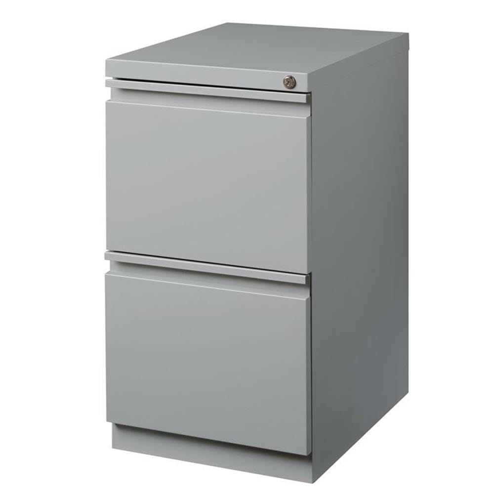 Hirsh Industries Silver / Modern / 27.75" H X 15.00" W X 19.88" D Mobile File Cabinets