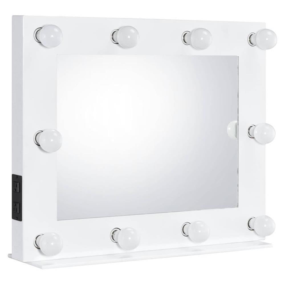 Avery Rectangle Accent Mirror in White by Acme – 26"L x 32"W, Metal, White, Model AC00759