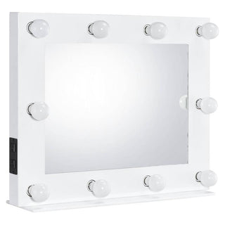 Avery Rectangle Accent Mirror in White by Acme – 26"L x 32"W, Metal, White, Model AC00759