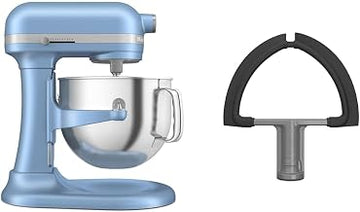 KitchenAid 7 Quart Bowl-Lift Stand Mixer, Blue Velvet & KDF7B Double Flex Edge Beater for Select Bowl-Lift Stand Mixers, Silver