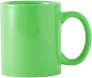 Tuxton China BTM-1202 Mug, 12 oz., 3-1/4" Diameter x 3-7/8"H, C-Handle, Microwave and Dishwasher Safe, Oven Proof, Fully Vitrified, Ceramic, DuraTux, Concentrix, Cilantro, Pack of 24