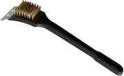 Winco B003HEQZAU Brass Wire Grill and BBQ Brush, 12-Inch, Medium, Black