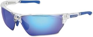 MCR Safety DM1328B Dominator (Dm3) Glasses, Blue Diamond Mirror Lens